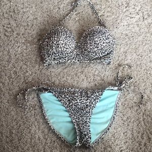 Leopard print bikini